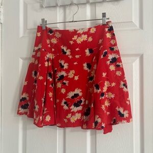 Red Floral Juicy Couture Skirt, size 4